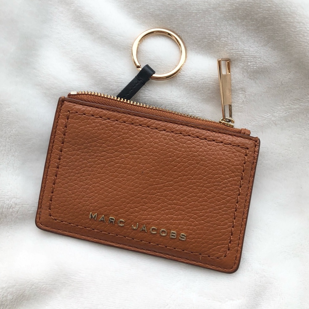 Marc Jacobs Leather Wallet - Tan/Gold